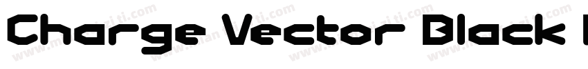 Charge Vector Black Regular字体转换